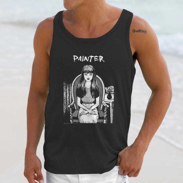 Junji Ito Tomie Sitting Unisex Tank Top Gifts for Her