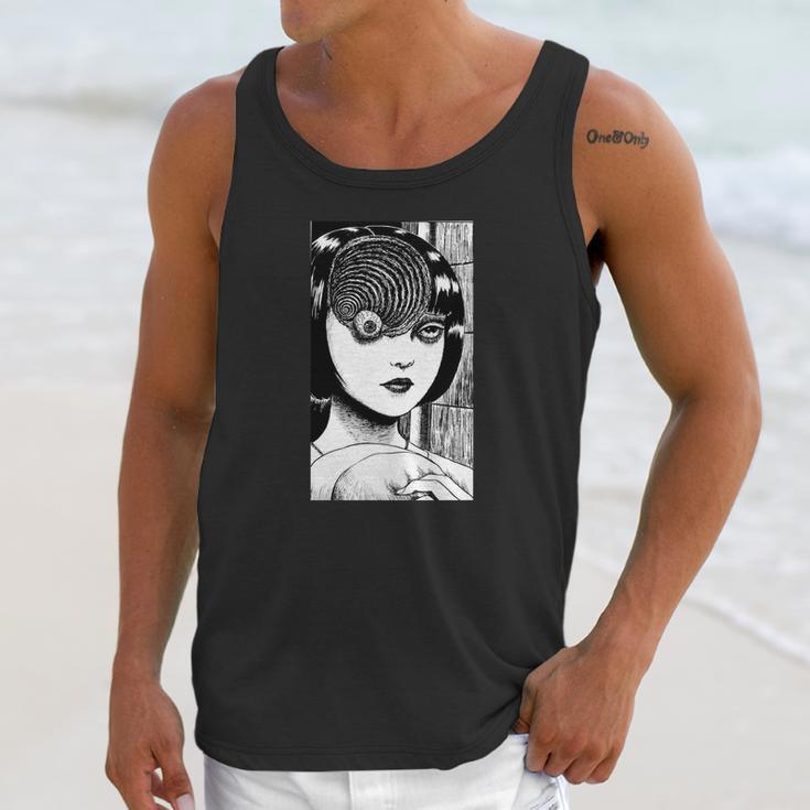 Junji Ito Uzumaki Spiral Eye Unisex Tank Top Gifts for Her