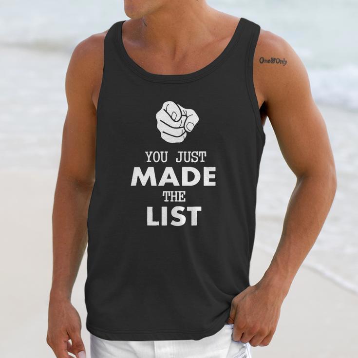 You Just Made The List Of Jericho Basic Unisex Tank Top Gifts for Her