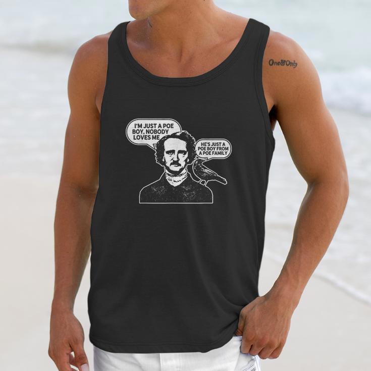 Im Just A Poe Boy Edgar Allan Poe Raven Unisex Tank Top Gifts for Her