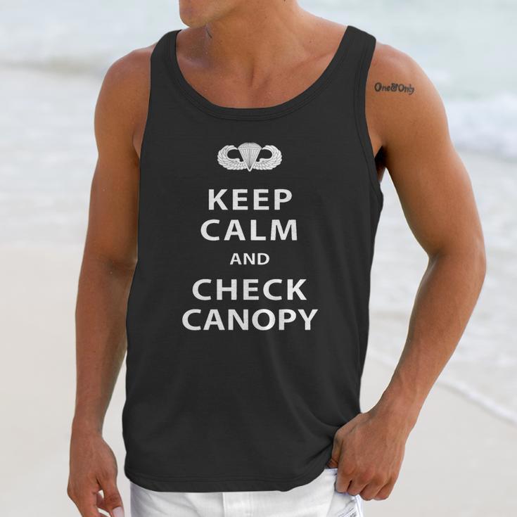 Keep Calm And Check Canopy Unisex Tank Top Gifts for Her