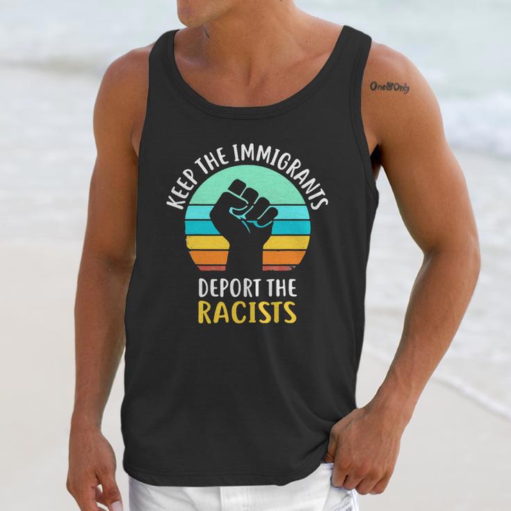 Keep The Immigrants Deport The Racists Vintage Unisex Tank Top Gifts for Her