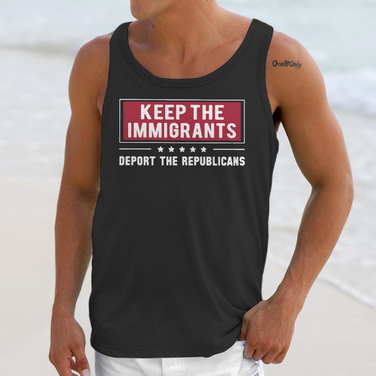 Keep The Immigrants Deport The Republicans Unisex Tank Top Gifts for Her