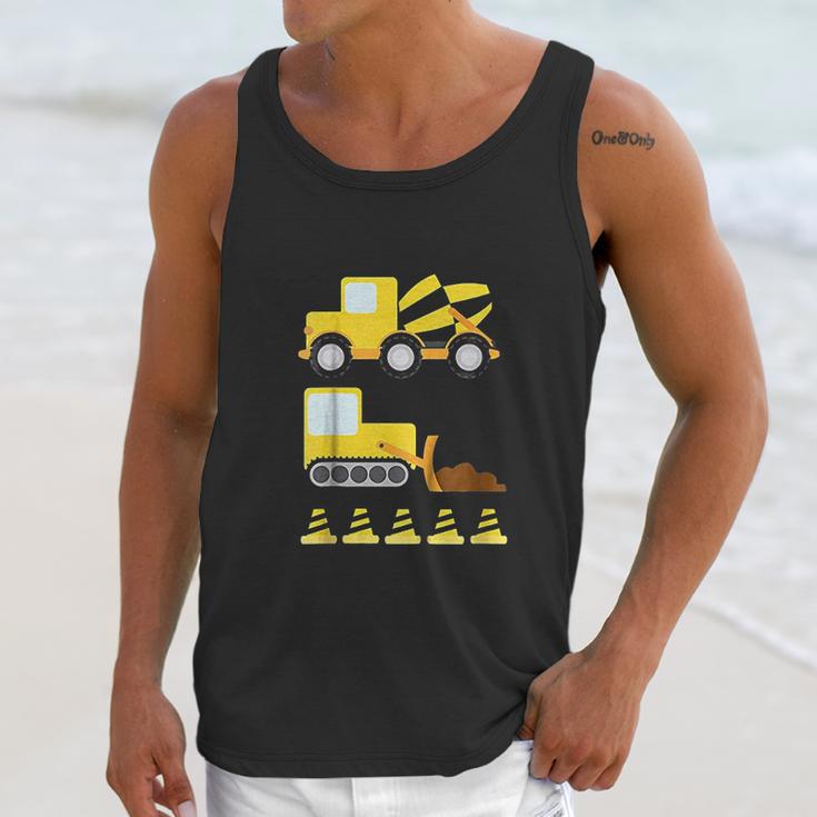 Kids Boys Construction Diggers And Trucks Unisex Tank Top Gifts for Her