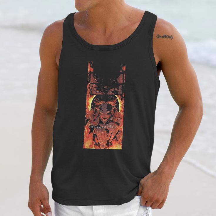 Kimetsu No Yaiba Demon-Slayer On Fire Unisex Tank Top Gifts for Her