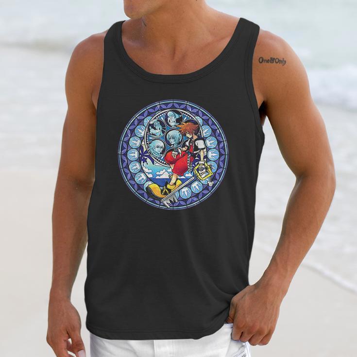 Kingdom Hearts Sora Stained Glass Unisex Tank Top Gifts for Her