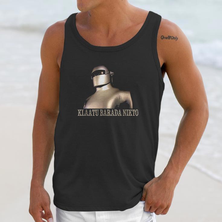 Klaatu Barada Nikto Robot Unisex Tank Top Gifts for Her