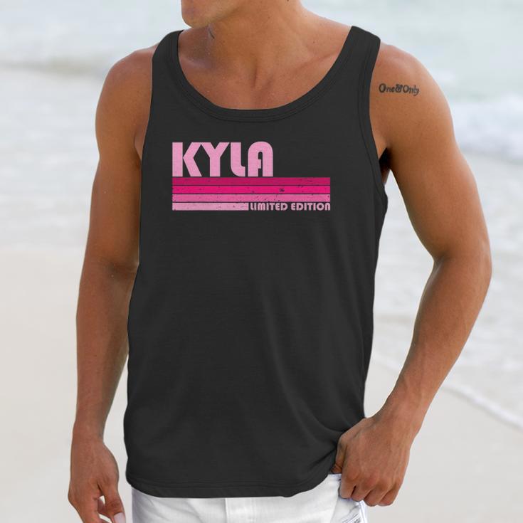 Kyla Name Personalized Retro Vintage 80S 90S Style Unisex Tank Top Gifts for Her