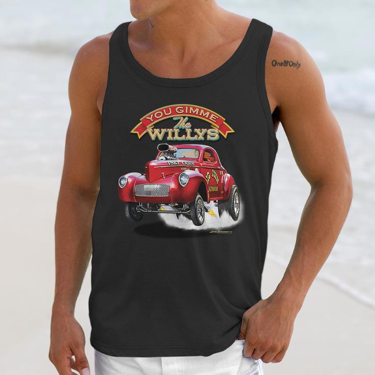 Larry Grossman - Gimme The Willys Unisex Tank Top Gifts for Her