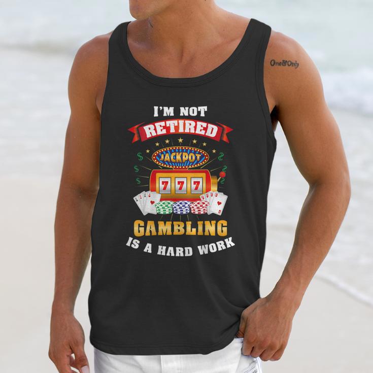 Las Vegas Gambling Retiree Lucky Casino Unisex Tank Top Gifts for Her