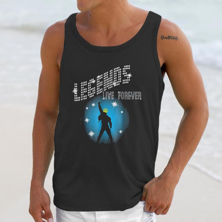 Legends Live Forever Rock Star Music Unisex Tank Top Gifts for Her