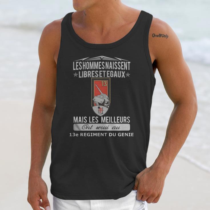 Les Meilleurs Hommes Ont Servi Au 13E Regiment Du Genie Unisex Tank Top Gifts for Her