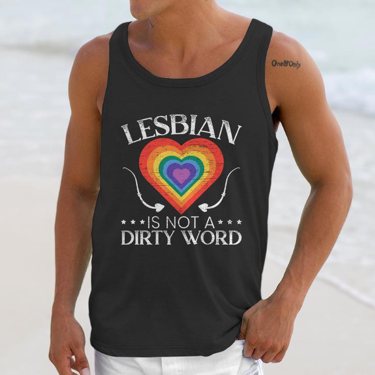 Lesbian Is Not A Dirty Word Gbtq Sexual Diversity Pride Gift Graphic Design Printed Casual Daily Basic Unisex Tank Top Gifts for Her