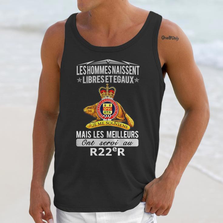 Less Hommes Naissent Libreset Egaux Mais Les Meilleurs Ont Servi Au R22r Unisex Tank Top Gifts for Her