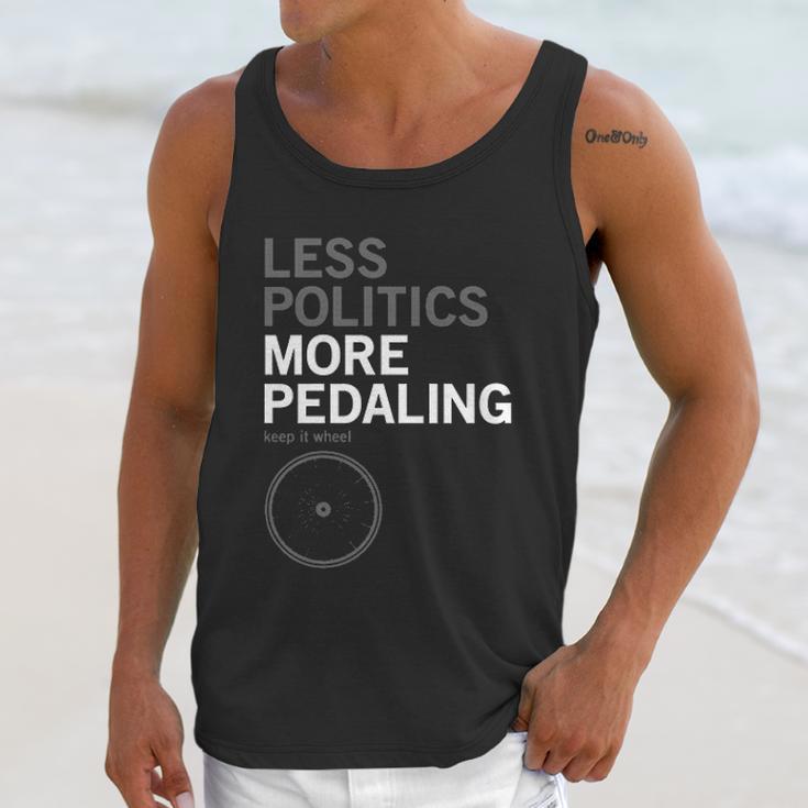 Less Politics More Pedaling Keep It Wheel Unisex Tank Top Gifts for Her