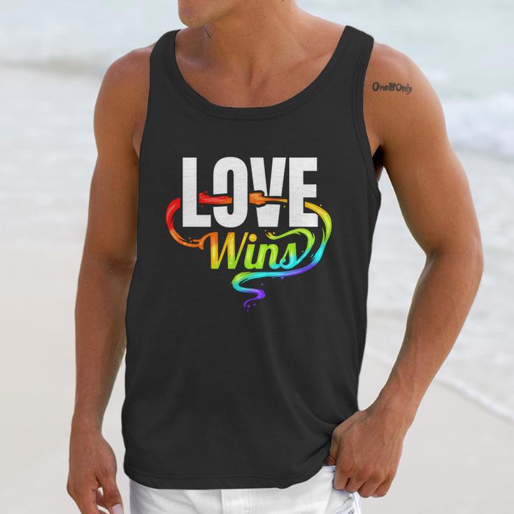 Lgbtq Love Wins Logo For Pride Month Funny Gift Unisex Tank Top Gifts for Her