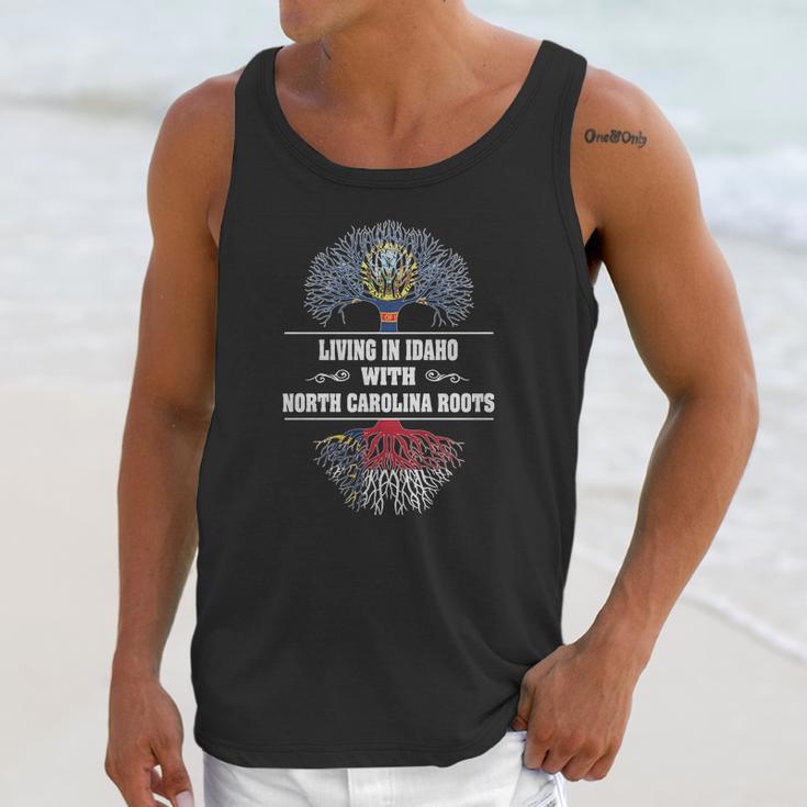 Living In Idaho With North Carolina Roots Unisex Tank Top Gifts for Her