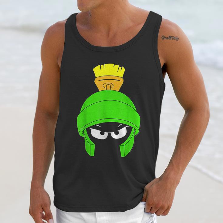 Looney Tunes Marvin The Martian Dark Big Face Unisex Tank Top Gifts for Her