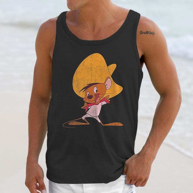 Looney Tunes Speedy Gonzales Red Hue Portrait Unisex Tank Top Gifts for Her