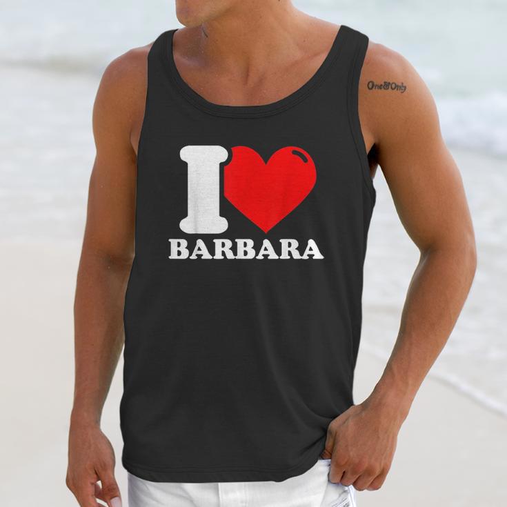 I Love Barbara Unisex Tank Top Gifts for Her