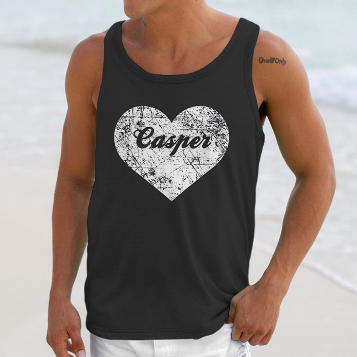 I Love Casper Funny Cute Wyoming Gift Souvenir Unisex Tank Top Gifts for Her