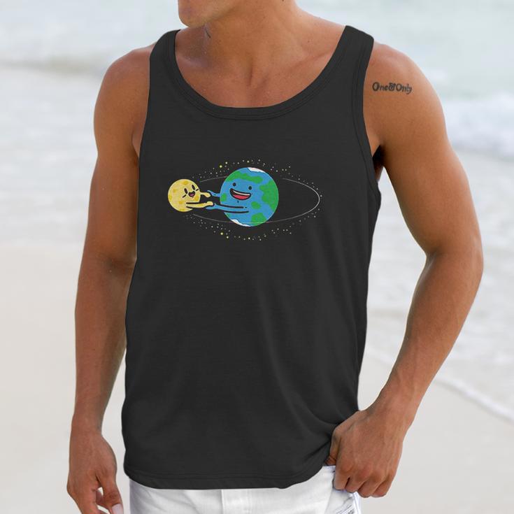 Love Earth And Moon Happy Stars Planets Space Orbit Unisex Tank Top Gifts for Her