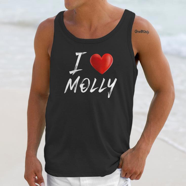 I Love Heart Molly Family Name Unisex Tank Top Gifts for Her