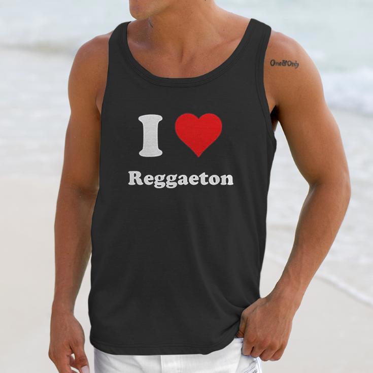 I Love Reggaeton I Heart Reggaeton Unisex Tank Top Gifts for Her