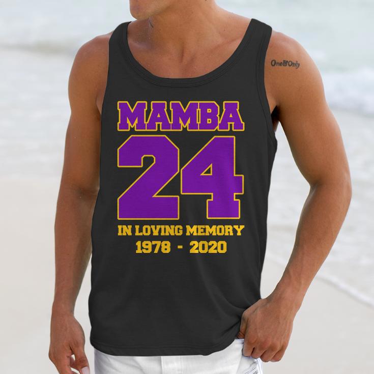 In Loving Memory Mamba 24 Tribute Graphic Design Printed Casual Daily Basic Unisex Tank Top Gifts for Her