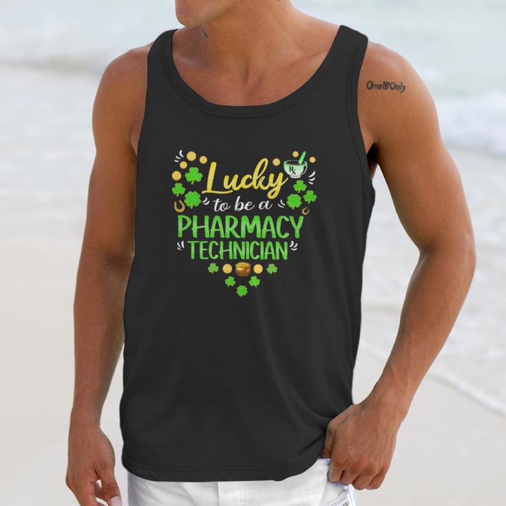 Lucky To Be A Pharmacy Techinician Unisex Tank Top Gifts for Her