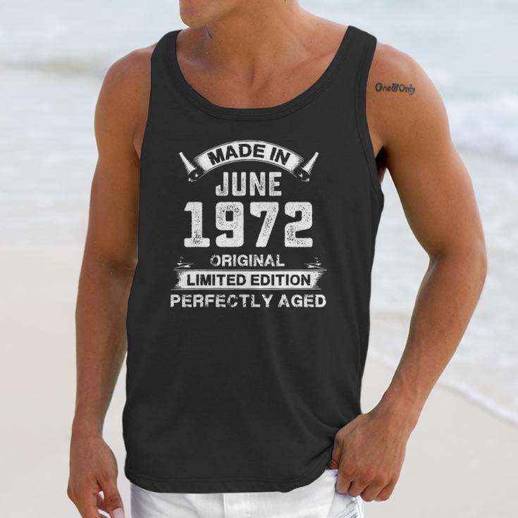 Made In June 1972 49Th Birthday Tee For 49 Years Old Unisex Tank Top Gifts for Her