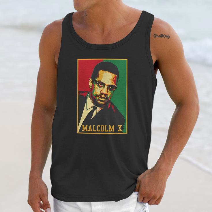 Malcolm X Retro Polo Unisex Tank Top Gifts for Her