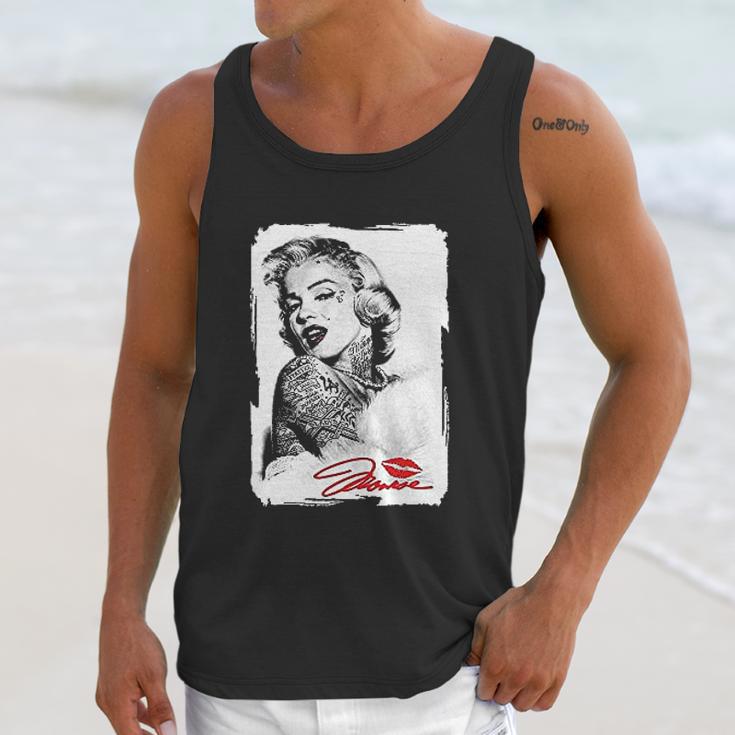 Marilyn Monroe Tattooed Unisex Tank Top Gifts for Her