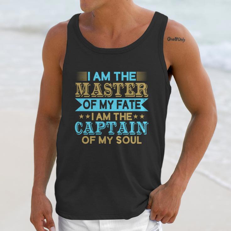 I Am The Master Of My Fate I Am The Captain Of My Soul Unisex Tank Top Gifts for Her