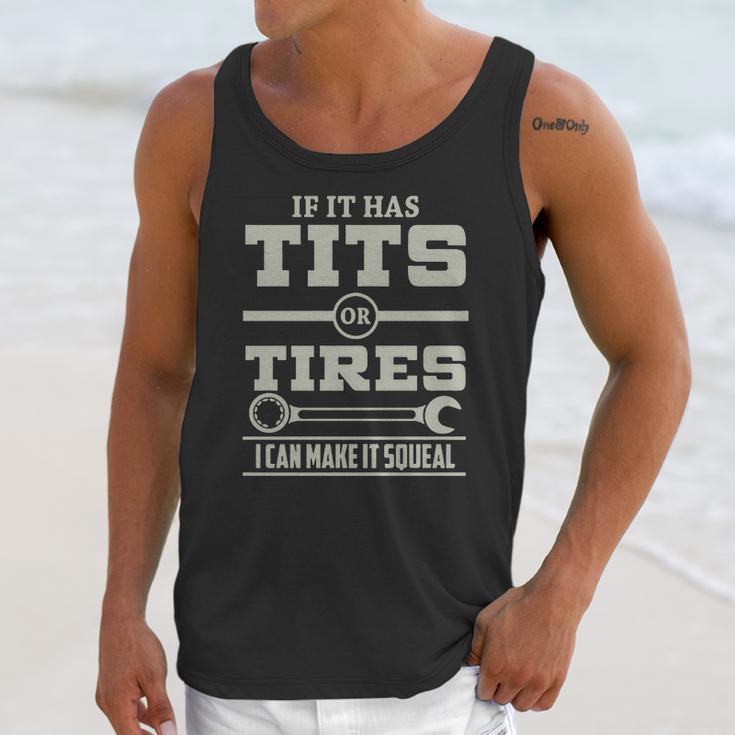 Mechanic - Tits Or Tires Unisex Tank Top Gifts for Her