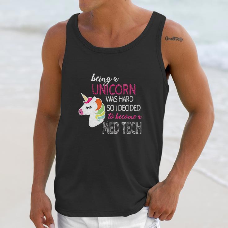 Med Tech Lab Medical Technician Unicorn Lovers Funny Gift Unisex Tank Top Gifts for Her