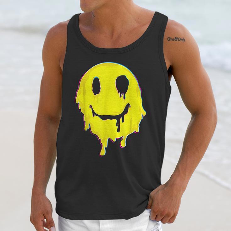 Melting Smiley Face Halloween Unisex Tank Top Gifts for Her