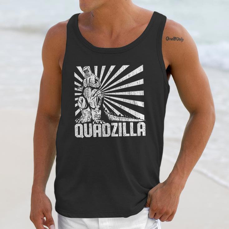 Mens Quadzilla Funny Gym Leg Day Unisex Tank Top Gifts for Her