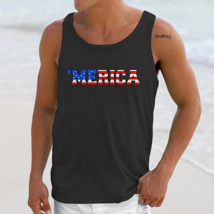 Merica Usa Logo Unisex Tank Top Gifts for Her