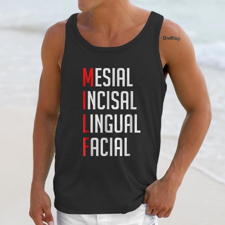 Mesial Incisal Lingual Facial Funny Dental Unisex Tank Top Gifts for Her