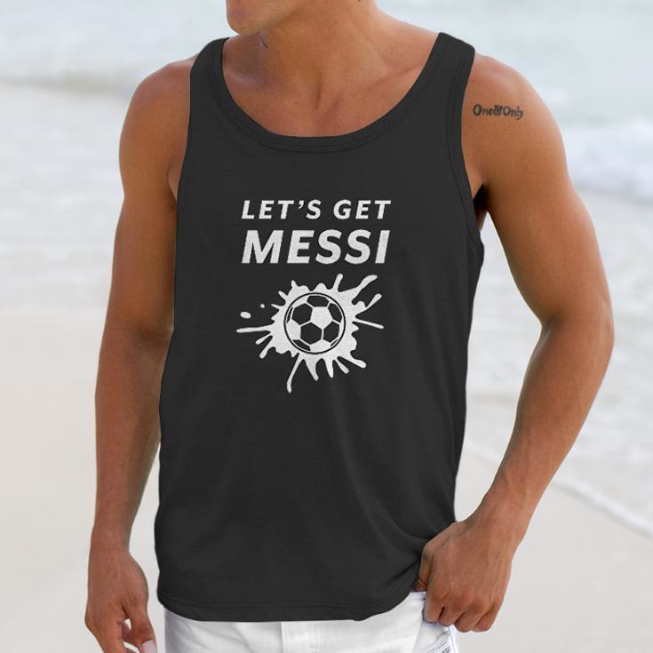 Mixtbrand Lets Get Messi Soccer Unisex Tank Top Gifts for Her