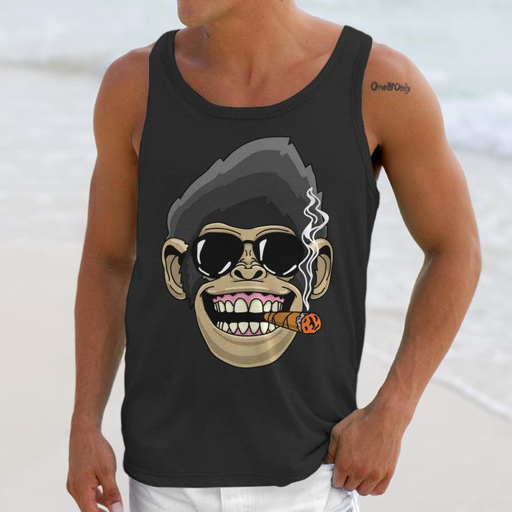 Monkey Smoking Cigar Unisex Tank Top Gifts for Her