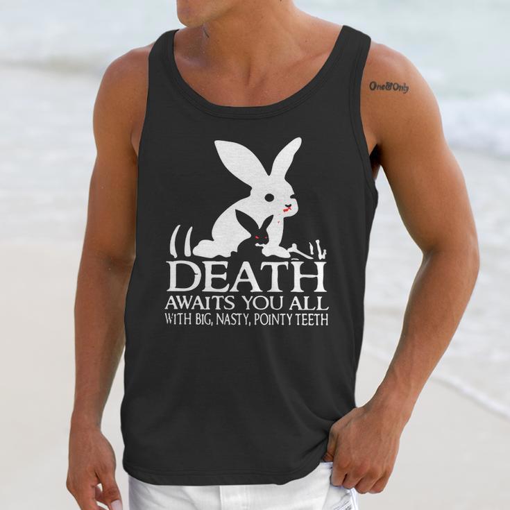 Monty Python Rabbit Death Awaits You All With Big Nasty Pointy Teeth Unisex Tank Top Gifts for Her