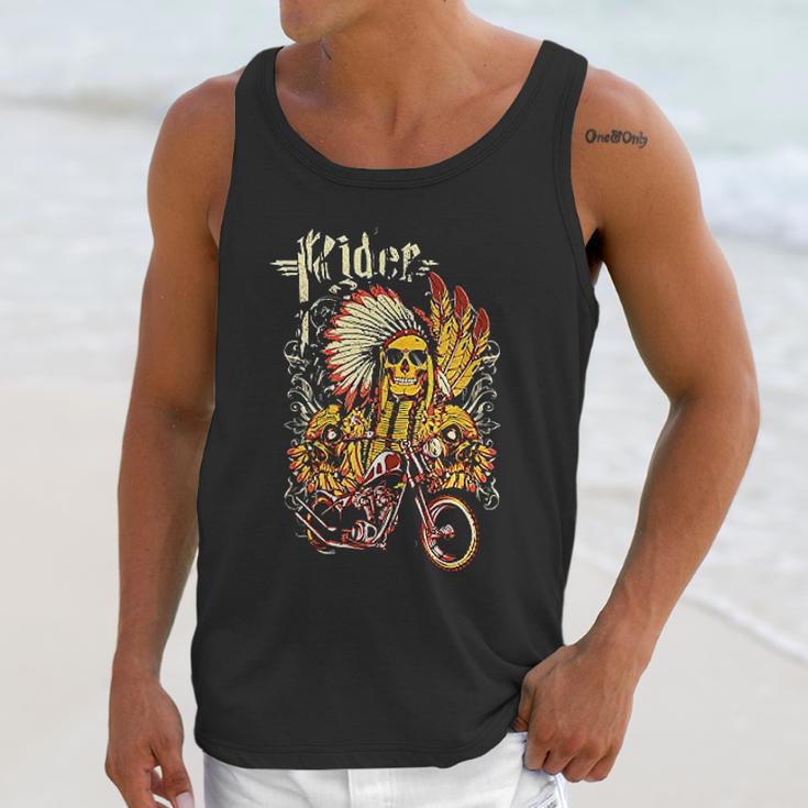 Motorcycle Indian Rider Unisex Tank Top Gifts for Her