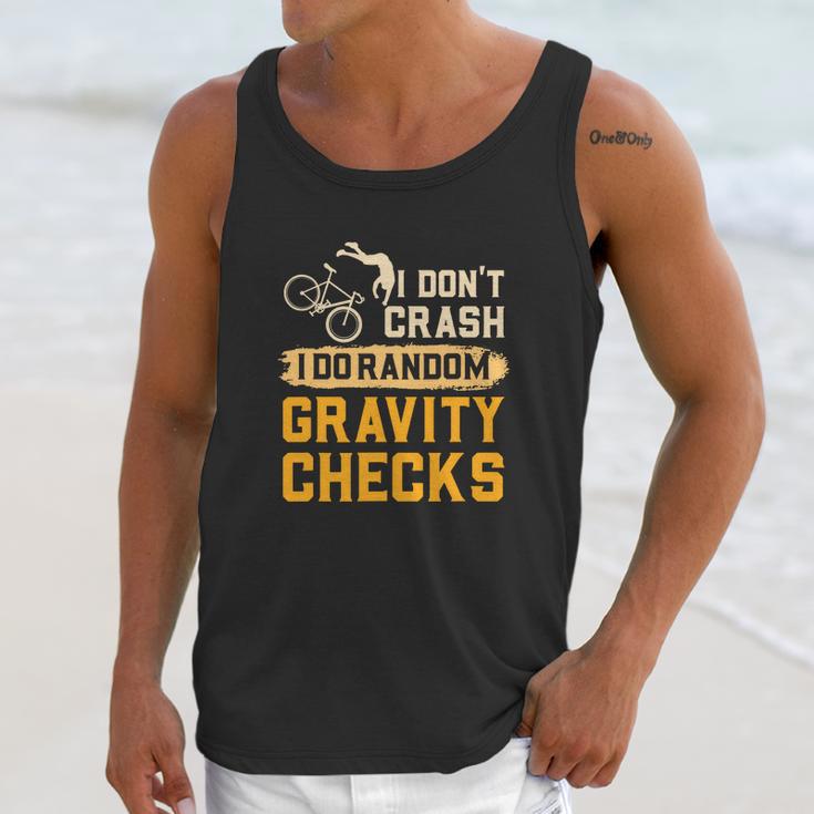 Mountain Biking I Dont Crash I Do Random Gravity Checks Unisex Tank Top Gifts for Her