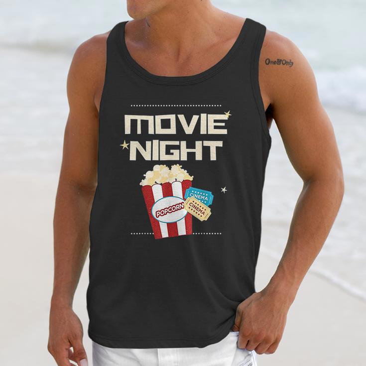 Movie Night Pop Corn Tickets Cinema Coming Soon Unisex Tank Top Gifts for Her