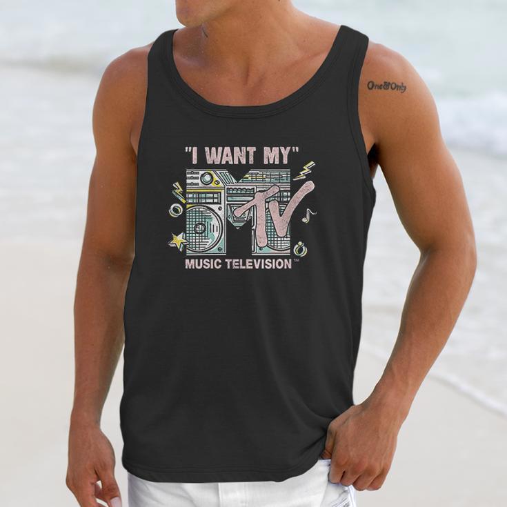 Mtv I Want My Mtv Vintage Speakers Unisex Tank Top Gifts for Her