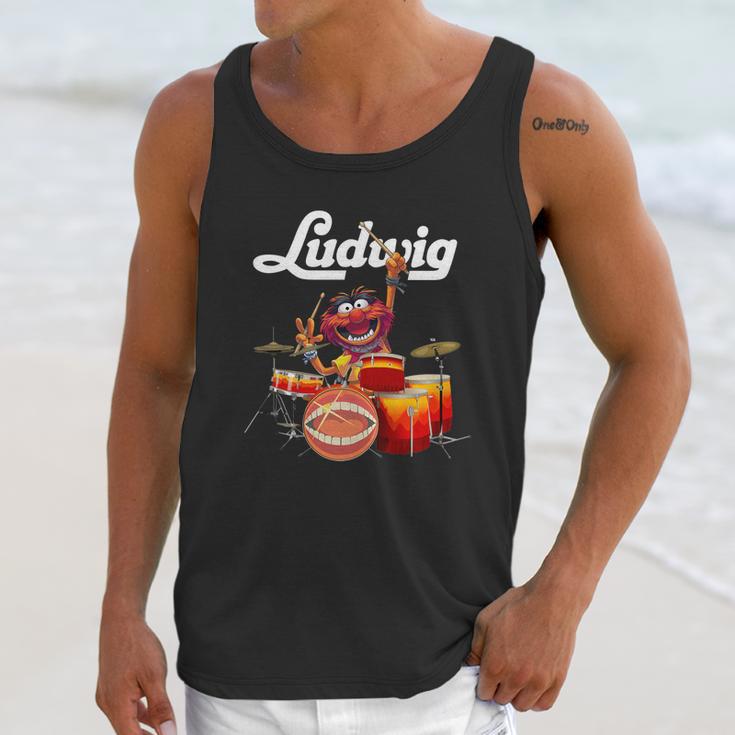 The Muppet Show Animal Playing Ludwig Drums Shirtc Unisex Tank Top Gifts for Her