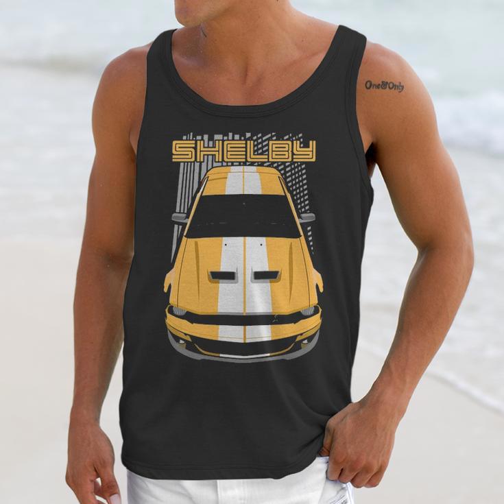 Mustang Shelby Gt500 2007 2009 Yellow Unisex Tank Top Gifts for Her