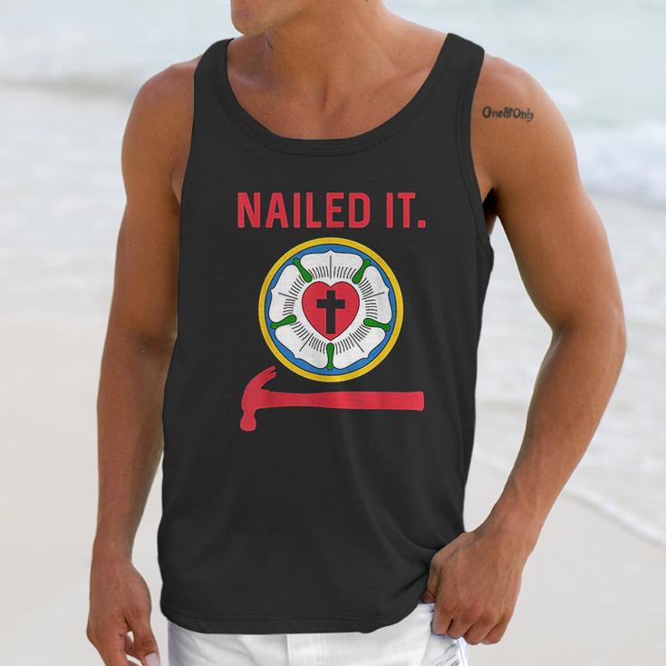 Nailed It Lutheran Martin Luther Rose Reformation 95 Theses Unisex Tank Top Gifts for Her